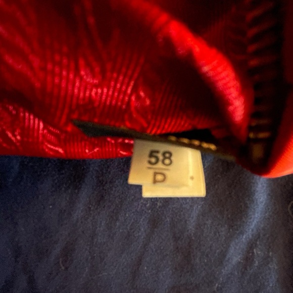 Red Prada Tessuto Wristlet with Bow - Picture 9 of 12
